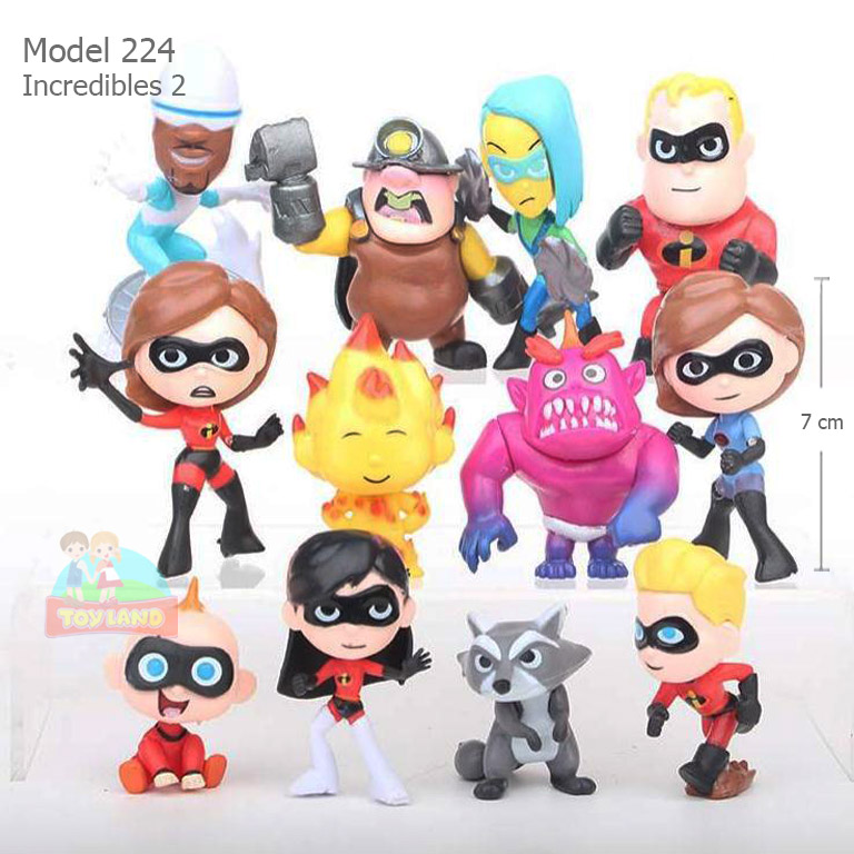 Action Figure Set - Model 224 : Incredibles 2